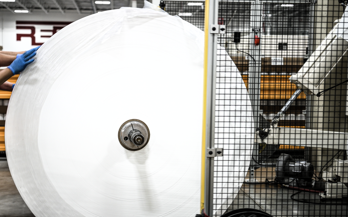 Dry rolls wet wipe manufacturing