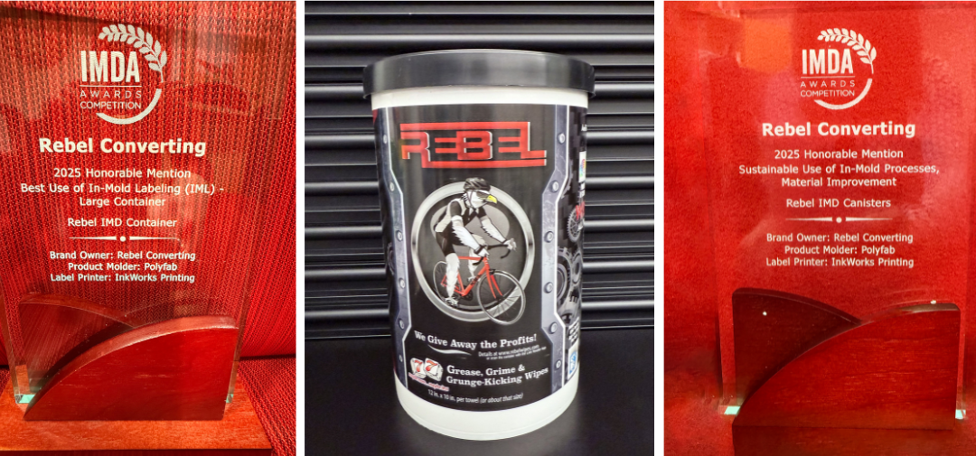 Rebel Converting Earns IMDA Recognition for In-Mold Labeling Innovation