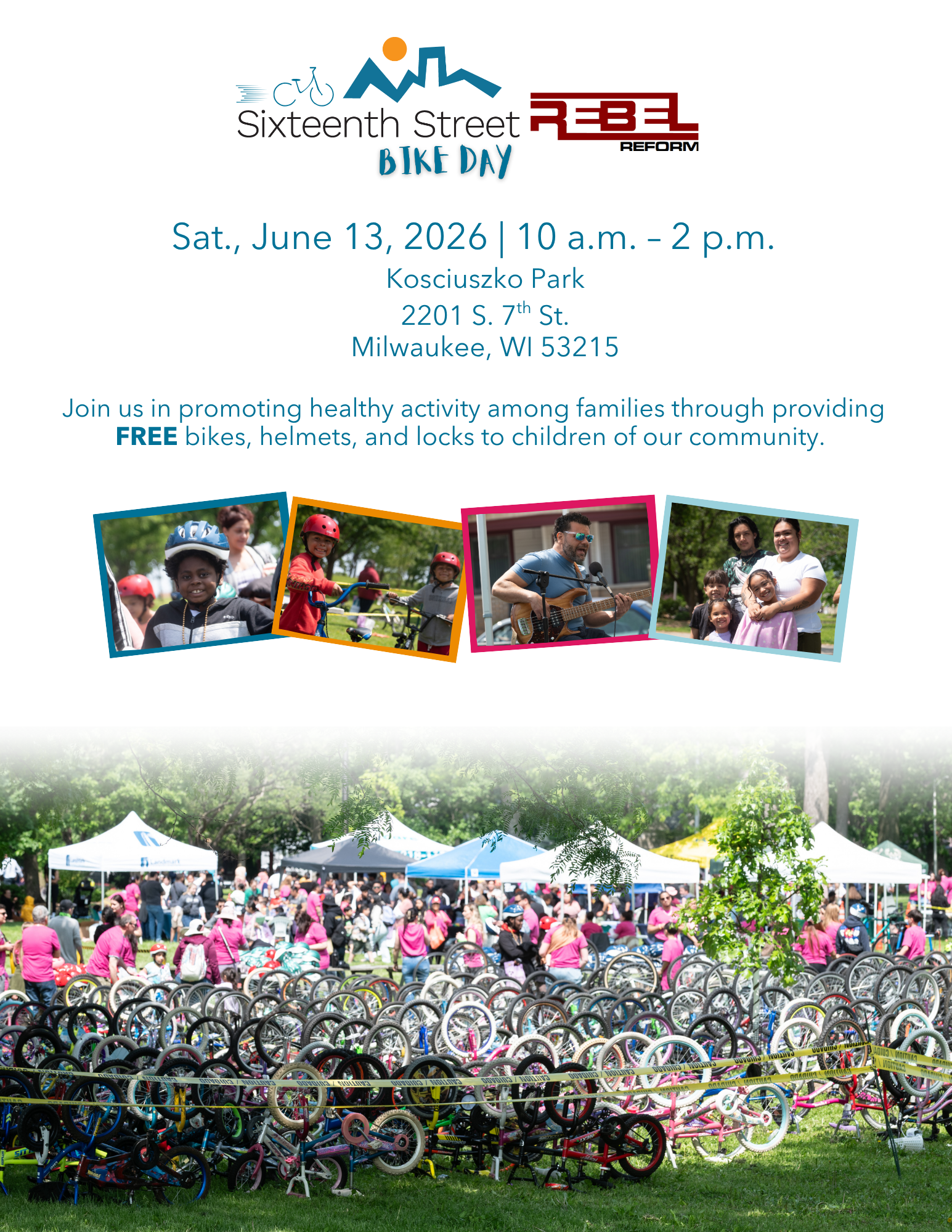 2026 Bike Day Rebel Flyer (English) 16th Street Bike Day